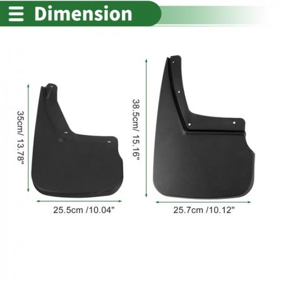 Mud Flaps Splash Guards For Chevrolet Suburban/Tahoe 15-19 W/ Mount Accessories