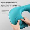 Ergonomic Travel Neck Pillow Inflatable Rapid Air Inflation Technology Foldable for Long Journey Workplace Rest