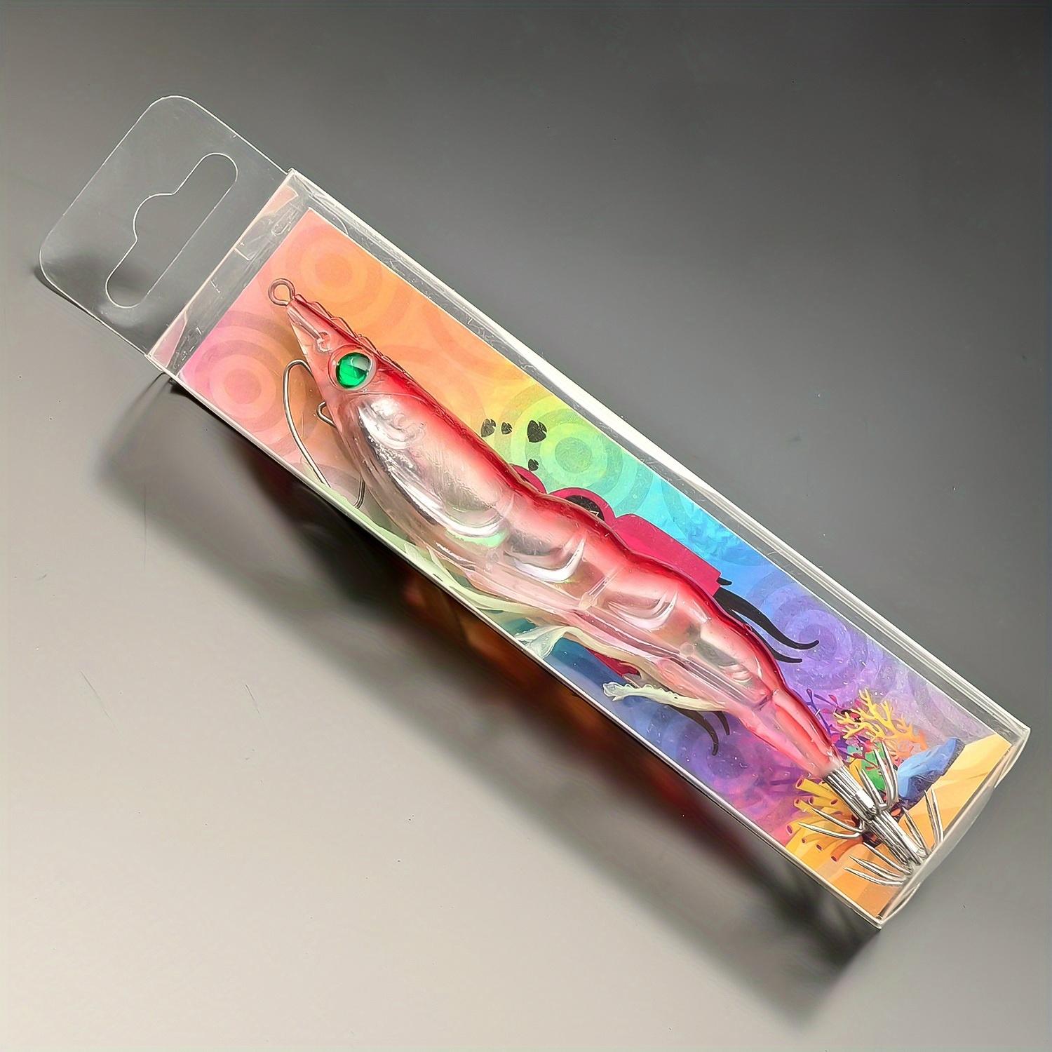 

1 шт./5 шт. Светящиеся приманки для кальмара - Искусственная креветка, Приманка для кальмара, Приманка для рыбы