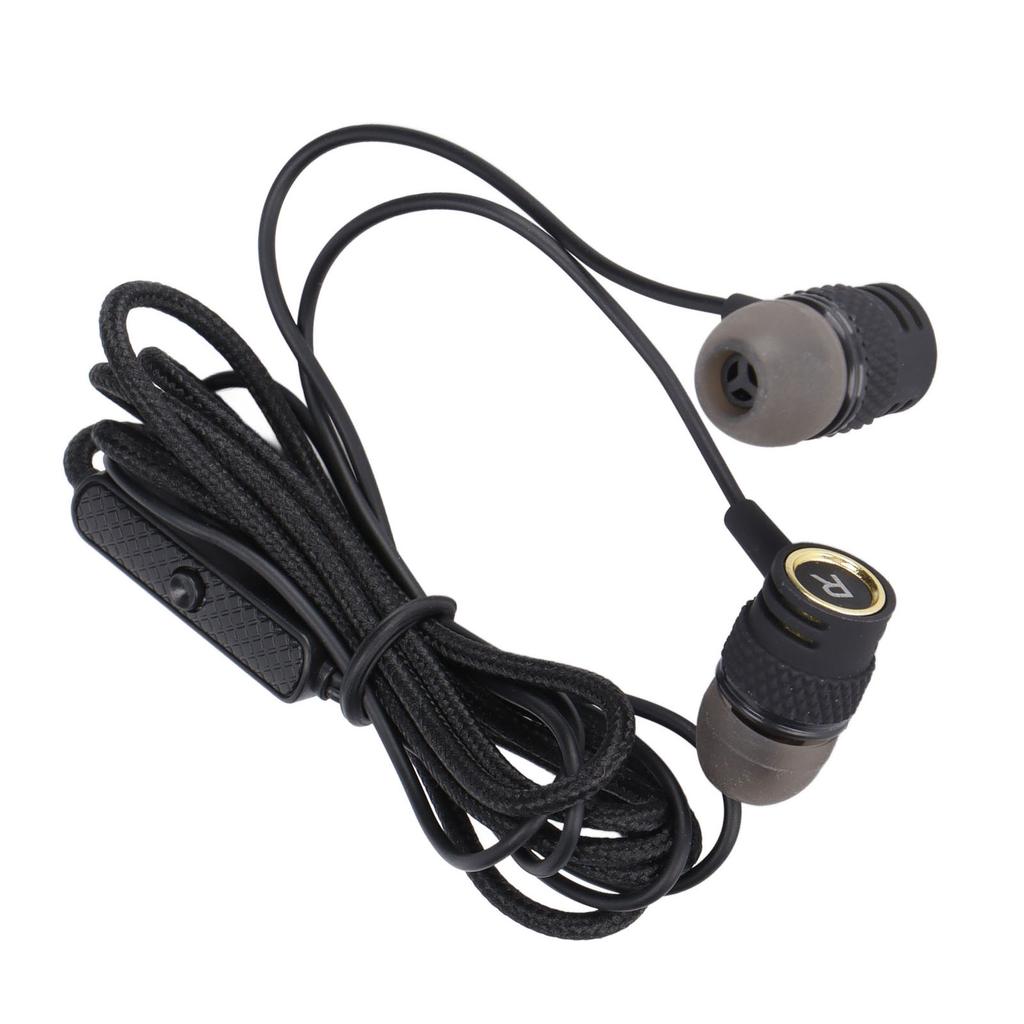JY‑075 3.5mm Plug Headphones Noise Isolation Wired Earbuds with Mic and Call Controller for Exercise