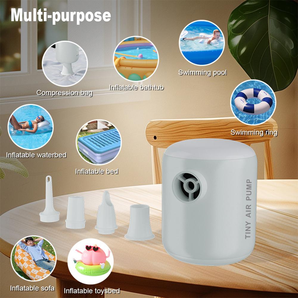 Outdoor Camping Wireless Electric Air Pump Dual-Function Inflator/Deflator Air Mattresses Swim Rings Multi-Purpose Air Pump