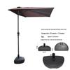 Outdoor Half Wall Patio Umbrella