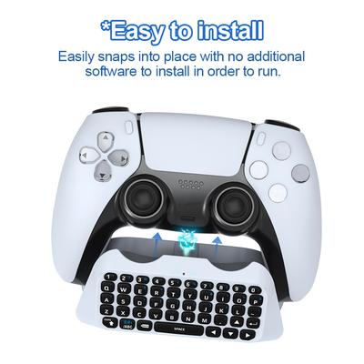 Voice Chat 3.5mm Wireless Gamepad Keyboard Controller Chat Pad for PS5 Dual Sence Speaker