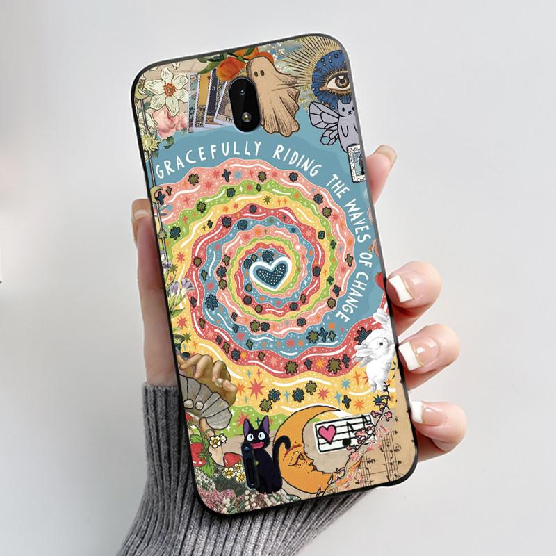 Casing For Nokia C01 Plus TA-1383 TA-1387 C1 2nd Edition Case Aesthetic Fashion Cute Cat Soft Silicone TPU Shockproof Back Cover