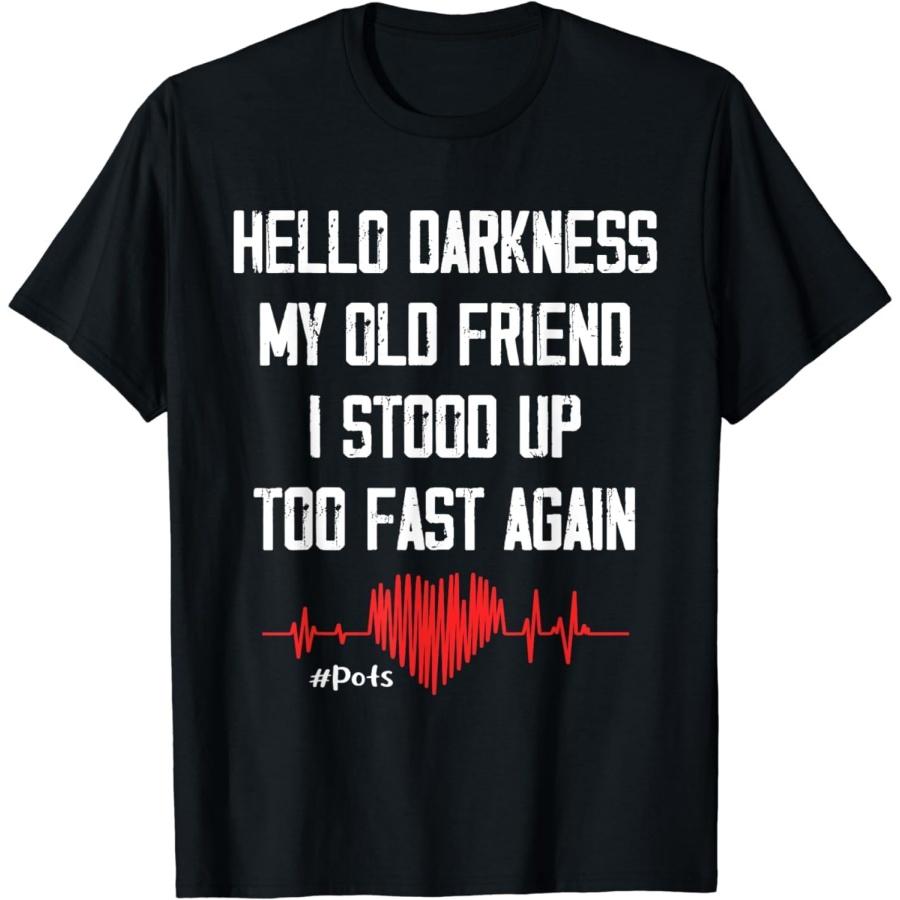 VitMit Hello Darkness My Old Friend I Stood Up Too Fast Again Pots T-Shirt S разноцветный