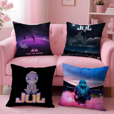 Rapper j-JuL Cushion Cover Comfortable Reversible Pillow Cover Ideal for Car Sofa Bedroom & Beyond