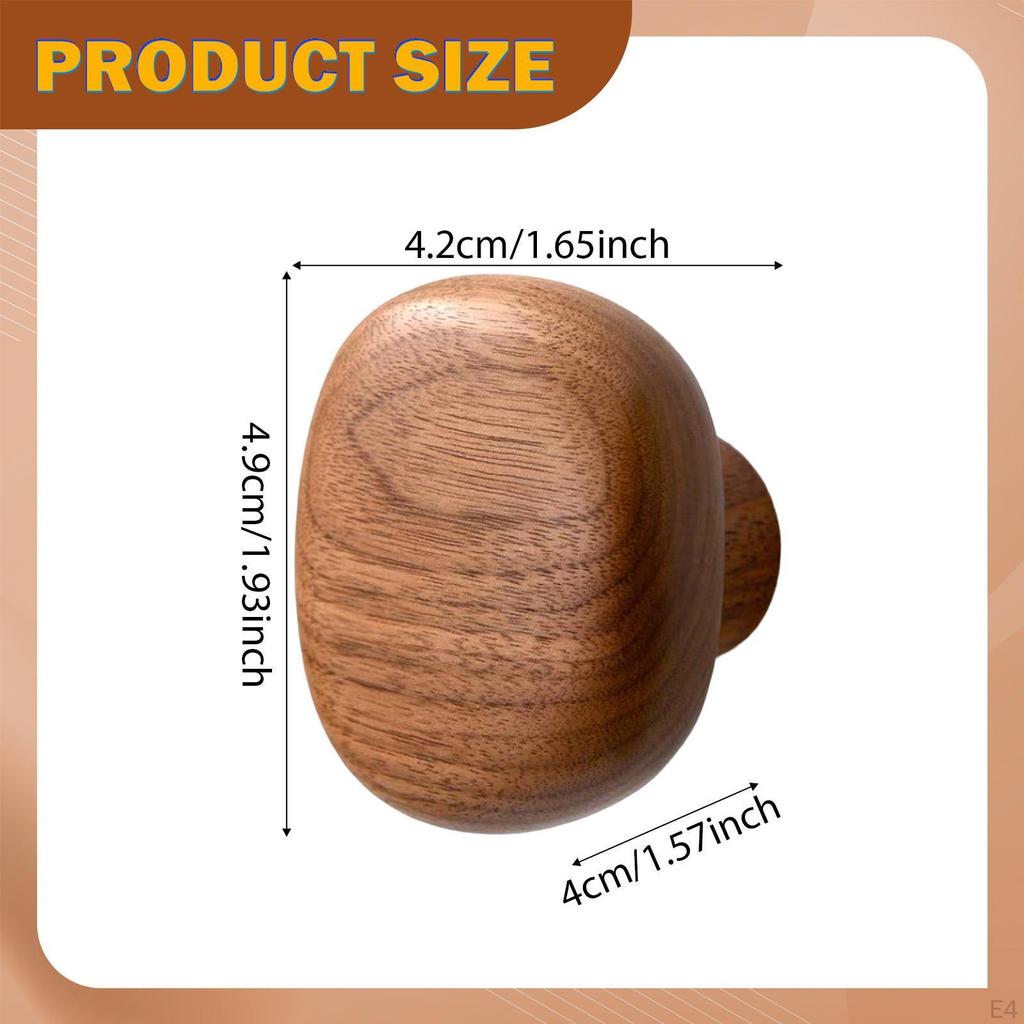Wooden Coat Hook Decorative Utility Hat Organizer Storage Wall Hanger Key Holder for Closet