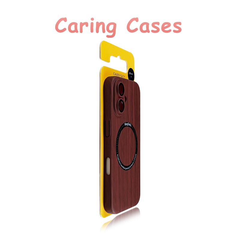

For iPhone 17 Pro Max Case Wood Grain Magnetic Shockproof Lens Film Compatible with iPhone 16 15 14 13 12 iPhone 16
