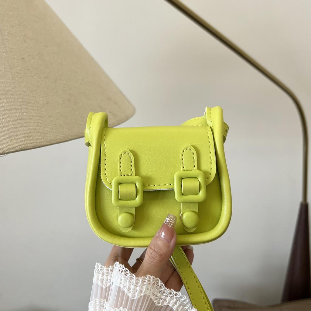 Vintage Style Small Pu Crossbody Bag With Top Magnetic Flap For Girls