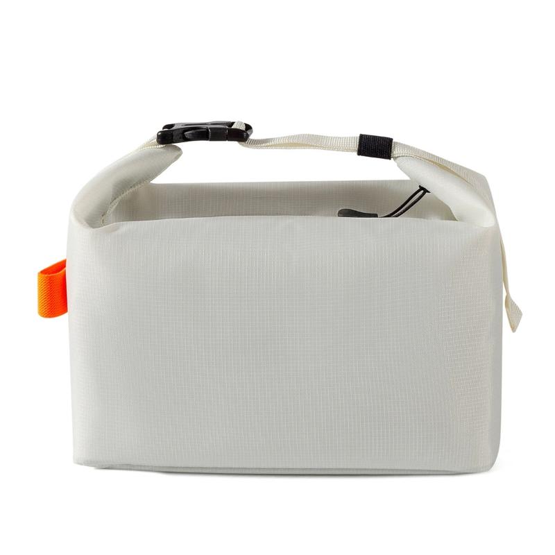 

1Pc Solid Color Insulated Lunch Bag with Aluminum Foil Liner Portable Meal Pack Ice Pack Included for Picnic Dinner Food Handbag