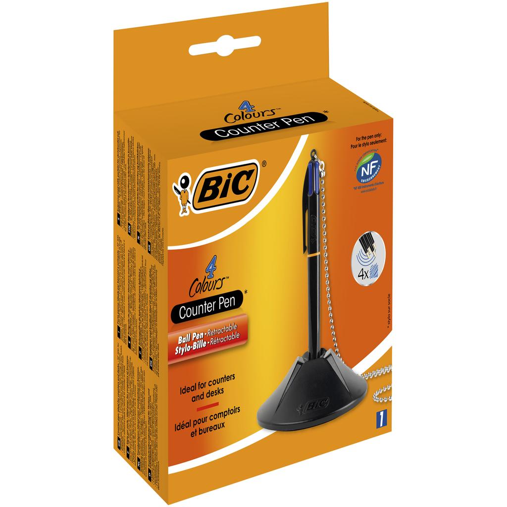 Bic Ballpoint Pen On Chain 4 Colors