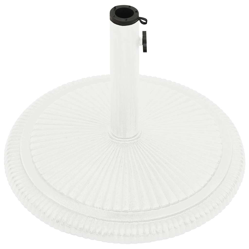 Vidaxl Podstawa Pod Parasol, Biała, 45X45X30 Cm, Żeliwo