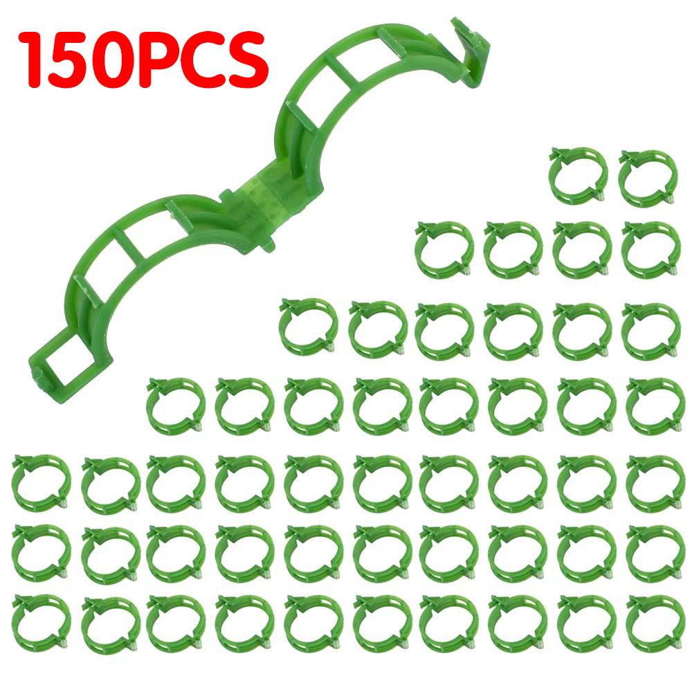 50-300Pcs Plant Support Clips Reusable Plastic Connects Vine Fixing Clip Tomato Grape Vegetable Plants Holder Buckle Garden Tool