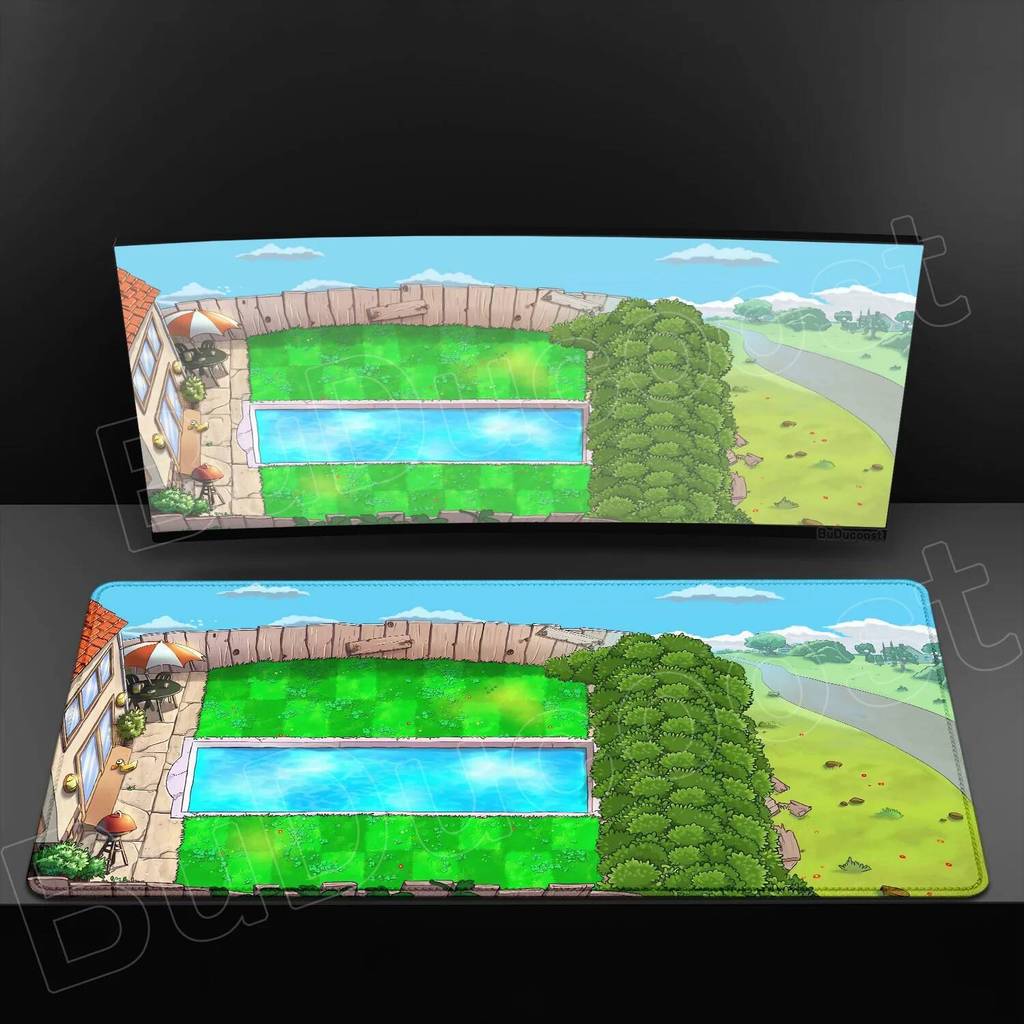 HD Printing Classic Plants Vs Zombies All Scenes Mouse Pad Large Mousepad Keyboard Pad Laptop Gaming PC XXL Anime Big Desk Mat