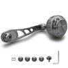 Shimano/Daiwa/Abu Reel Handle – Arch Hammer Series (Gunmetal) – 65/75mm Variable, 35mm Knob