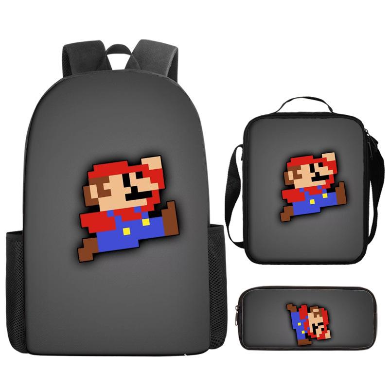 Super Elementary School Bag Cartoon Anime Backpack Mario Backpack Super Satchel