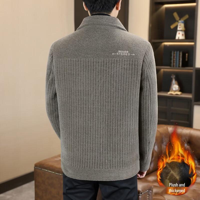Yalu Men's Wool Blend Lapel Jacket
