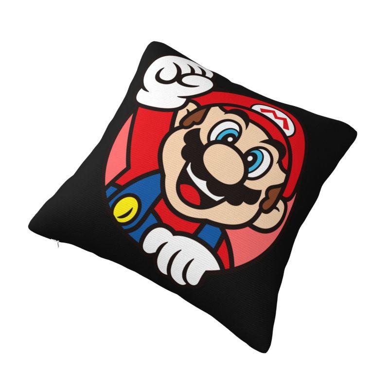 Custom Marioes Video Game Nordic Pillow Cover Manga Car Cushion