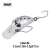 Kingdom Mikro Crank Minnow Rybářská Návnada 1.5g/25mm 3.2g/32mm Plovoucí Tvrdá Návnada ABS Rybářské Potřeby Umělé Tvrdé Návnady Crankbaity Potřeby Wobblery