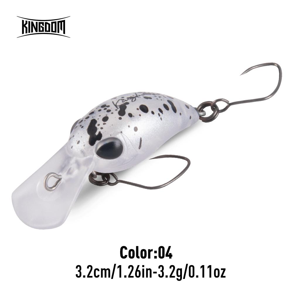 Kingdom Mikro Crank Minnow Rybářská Návnada 1.5g/25mm 3.2g/32mm Plovoucí Tvrdá Návnada ABS Rybářské Potřeby Umělé Tvrdé Návnady Crankbaity Potřeby Wobblery