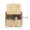 New You Are My Sunshine Music Box Color Printing Wooden Hand Crank Musical Box Birthday Present Valentine's Day Christmas Gift