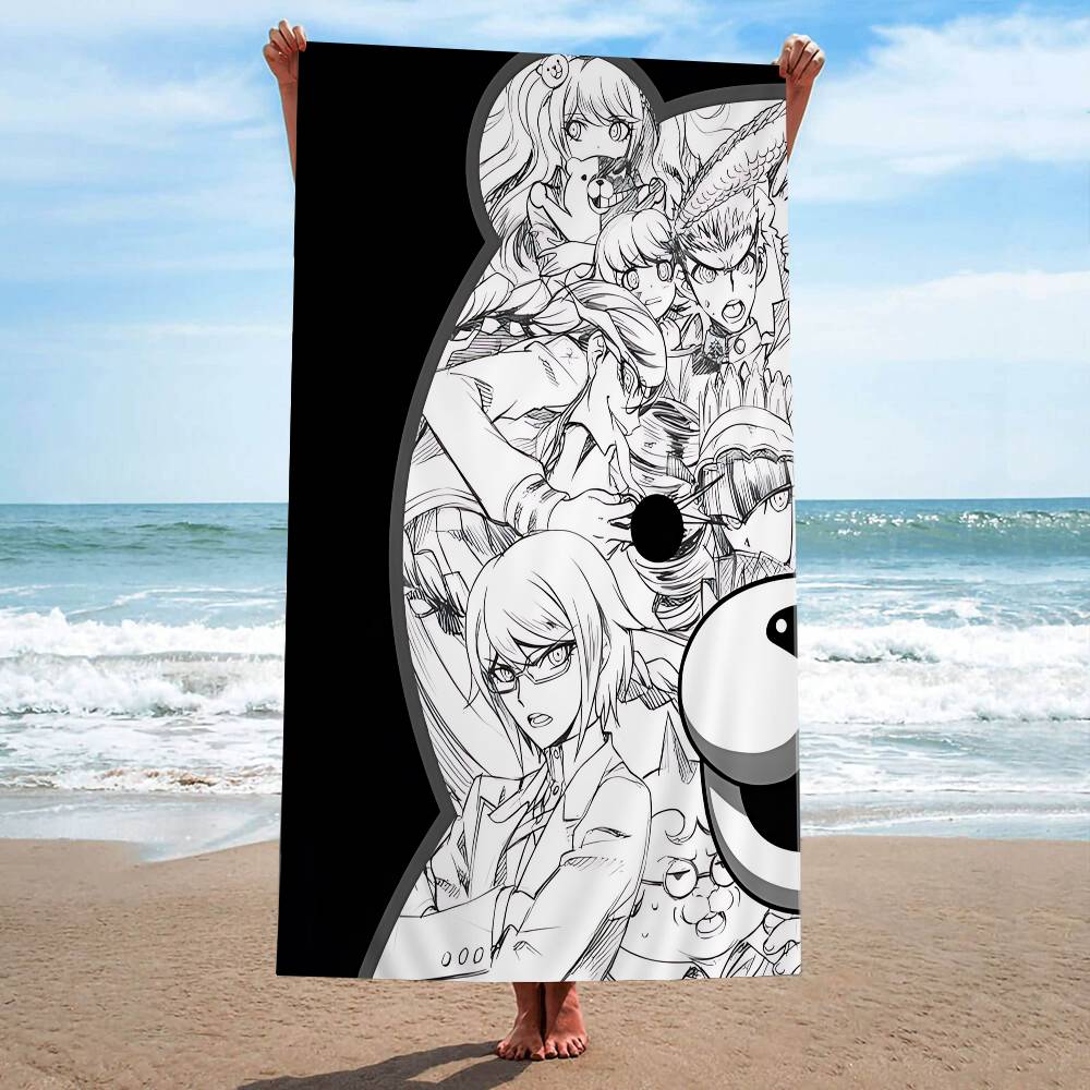 Classic Anime D-Danganronpa Microfiber Beach Towel Absorbent Quick dry Soft Yoga Swimming Resort Mountain Climbing Towel