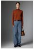 Women's High Neck Cashmere Knit Sweater: Warm, Versatile, Solid Color Pullover for Autumn and Winter.