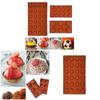 3Pcs/Set Silicone Mold Kit 6/15/24Holes Semicircle Bakeware For Cake Decor Pudding Chocolate