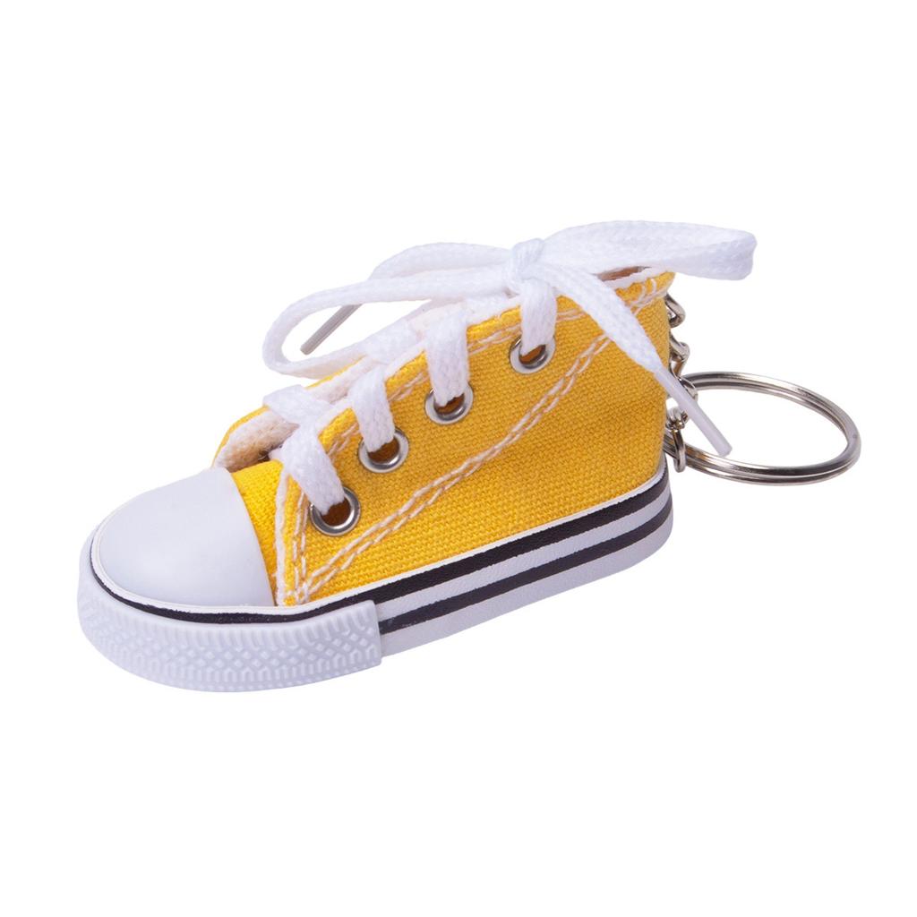 Mini canvas small shoes fashion bicycle motorcycle foot support small board shoes pendant simulation shoe keychain