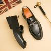 Fashion Business Men Fashionable Loafers Men Casual One-foot Business Office High-quality Leather Shoes Social Shoes Sizes 38-46