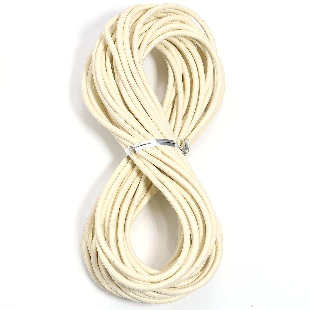 10yards/lot Genuine Leather Cord Dia 1/1.5/2/3mm Colored Round Leather Rope For DIY Bracelet Necklace Jewelry Making Accessories