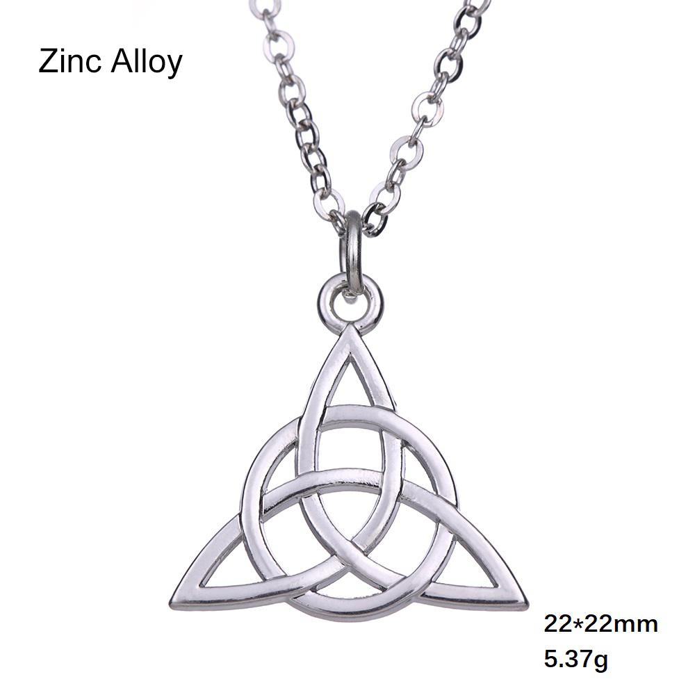 Teamer Witch Knot Pendant Necklace For Women Viking Irish Celticss Knot Magic Wicca Necklaces Jewelry Valentine Gifts Wholesale
