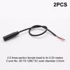 2 Stück 2,5 mm 3,5 mm 1/8'' Mono Stereo Stecker Buchse Anschluss 2/3/4-Pin Aux Verlängerungskabel DIY Audio Kopfhörer Mikrofon Reparatur