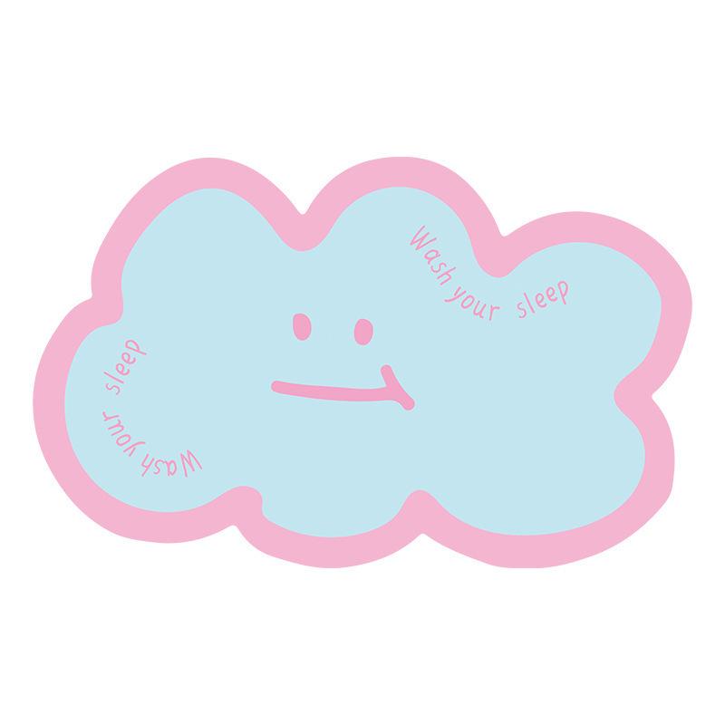 Lovely Cloud Absorbent Mat Floor Mat Absorbent Toilet Entry Mat Foot Mat Quick Dry Bathroom Non-slip Mat Dirt Resistant Wear Mat