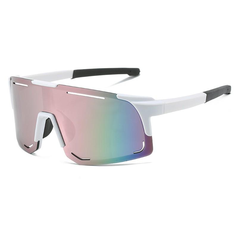 Unisex Sports Sunglasses Cycling Running Golf Windproof UV Protection Anti-Fog Half-Frame PC Lens Replacement