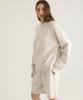 Oteumilkape [Unisex] Reverse Weave One-Tuck Sweat Shorts - Oatmeal