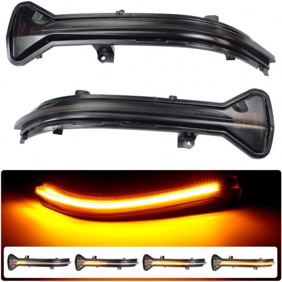Smoked Lens Dynamic LED Side Mirror Turn Signal Light Indicator For BMW 3 5 6 7 8 Series G11 G12 G14 G15 G16 G20 G30 G38 M5 F90,Left Hand Drive