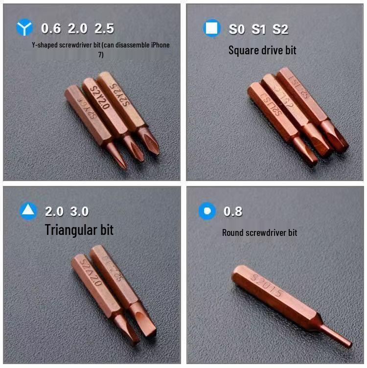 60-in-1 Multi-Functional S2 Screwdriver Set for Home & Computer Repair