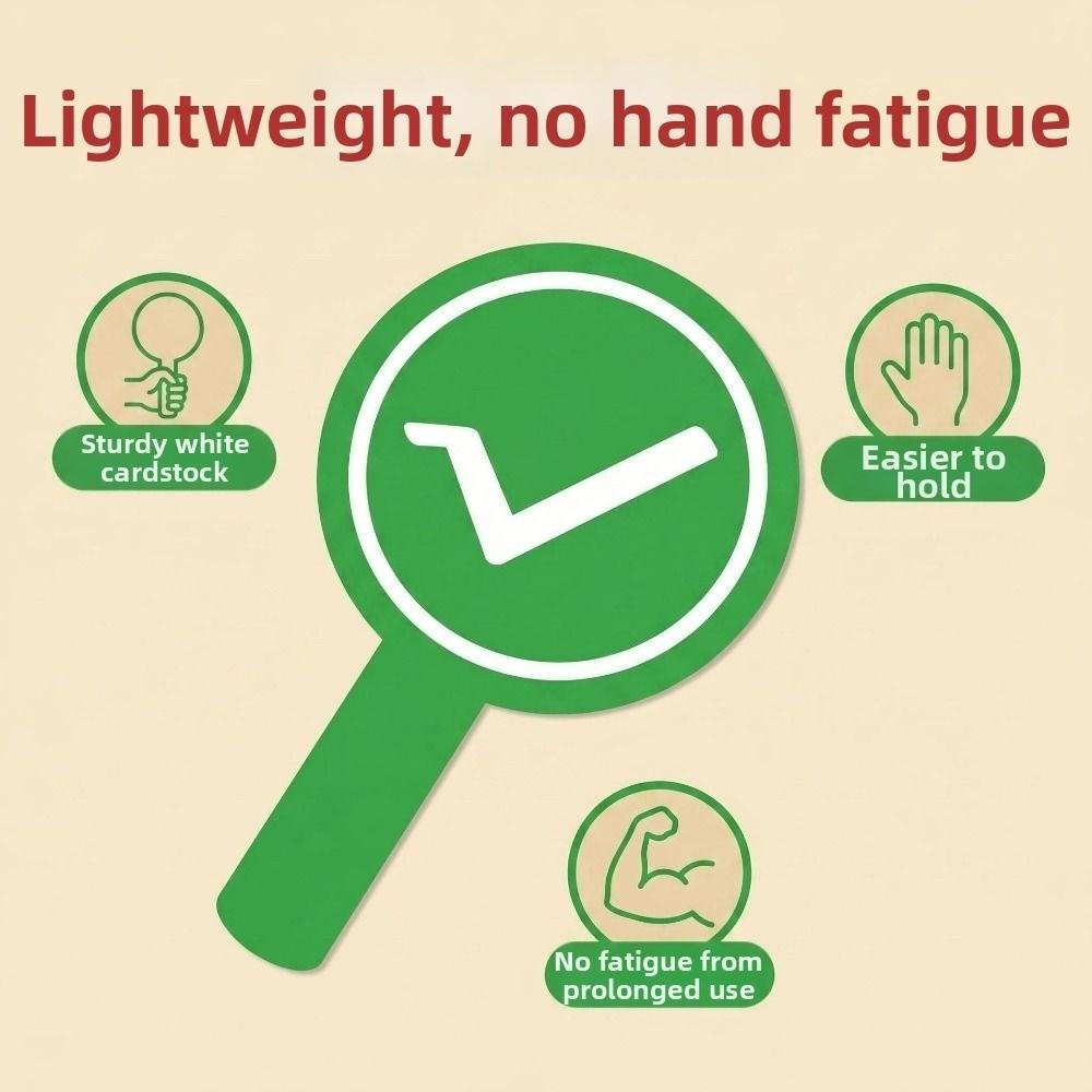 4Pcs Portable Travel Transition Judgement Board Classroom Response Signs School Competition
