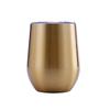 Custom 12oz Stainless Steel Double Layer Eggshell Insulated Vacuum Thermos Coffee Cup Outdoor Mini Egg Shaped Cup Mug with Lid