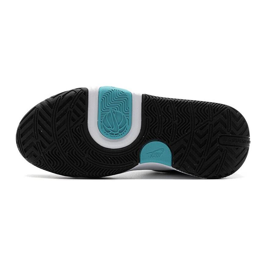 Nike Team Hustle D 11 Cushioning Breathable Low Top Children's Basketball Shoes Black Blue FJ1390-001