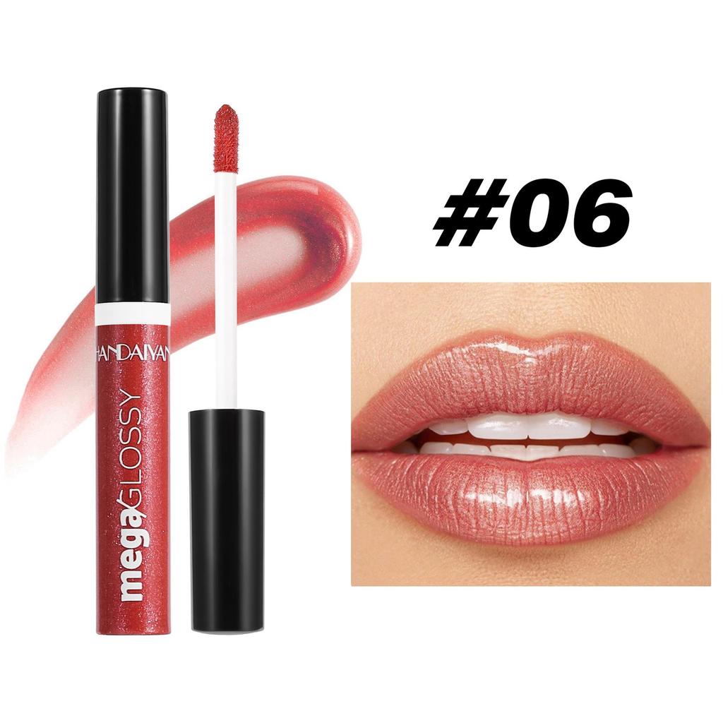 Pearl Fine Flash Lip Glaze Długotrwały Nawilżający Błyszczyk do Ust Płynna Szminka Przezroczysty Olejek do Ust Makijaż Ust Kosmetyki Damskie