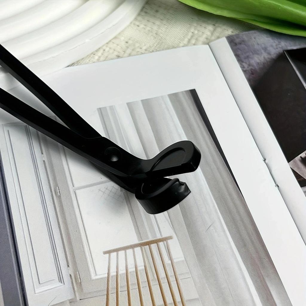 1pc/2pcs/3pcs-Candle Wick Trimmer, Candle Shape Cutter, Stainless Steel Wick Cutting Candle Tool (Matte Black And Rose Gold )