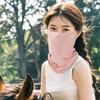 GOLOVEJOY XTJ42 Equestrian Riding Breathable Face Mask Neck Protection Ice Silk Anti UV Face Cover