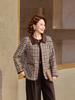Spring & Autumn Plaid Lapel Jacket for Middle-Aged & Elderly Mothers - Elegant & Stylish 2026