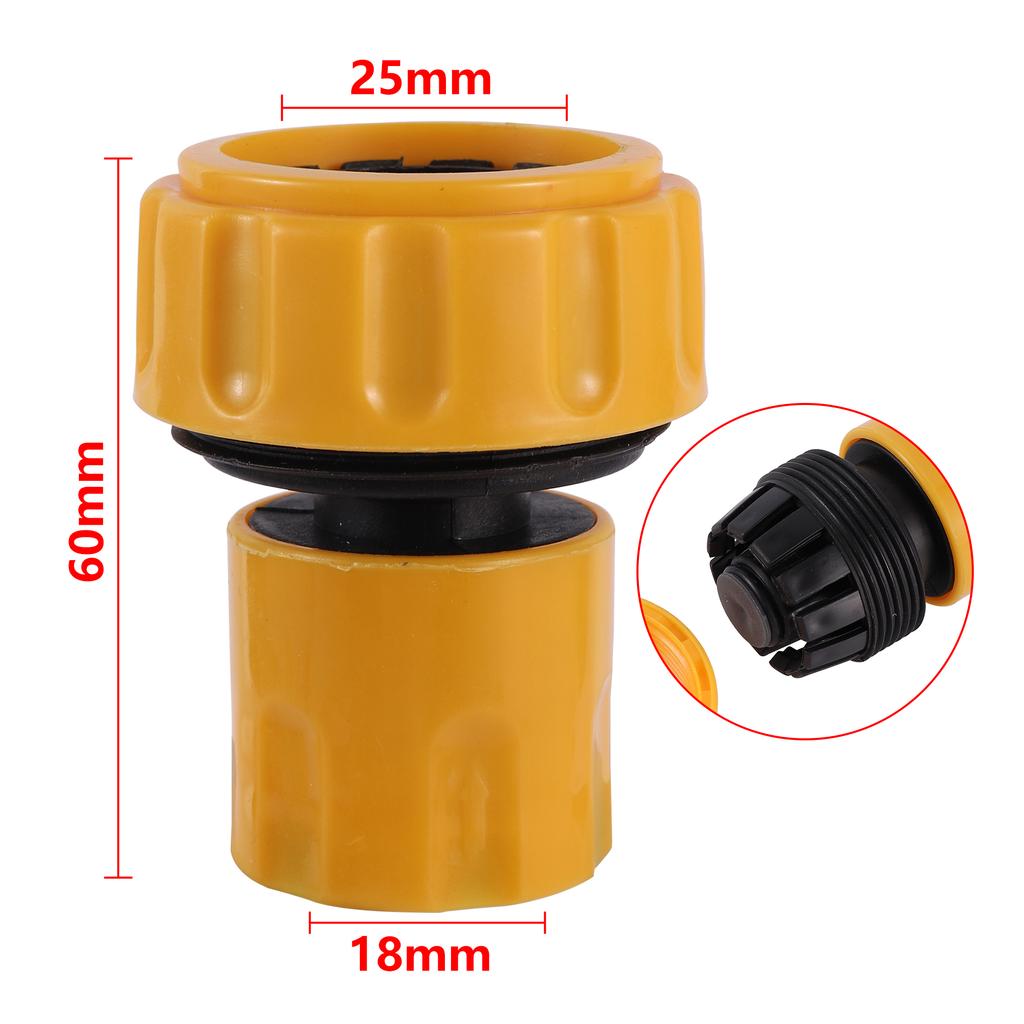 Garden Hose Quick Connector 1/2 3/4 1 Inch Pipe Coupler Stop Water Connector Repair Joint Drip Irrigation System 32/20/16mm Hose