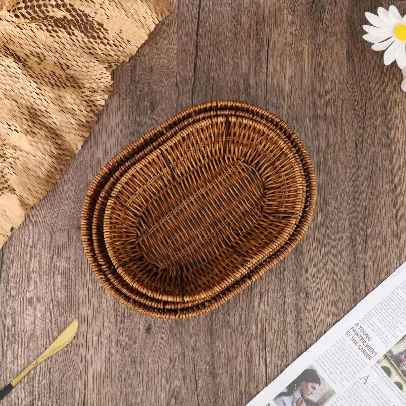 Imitation Rattan Fruit & Vegetable Storage Basket