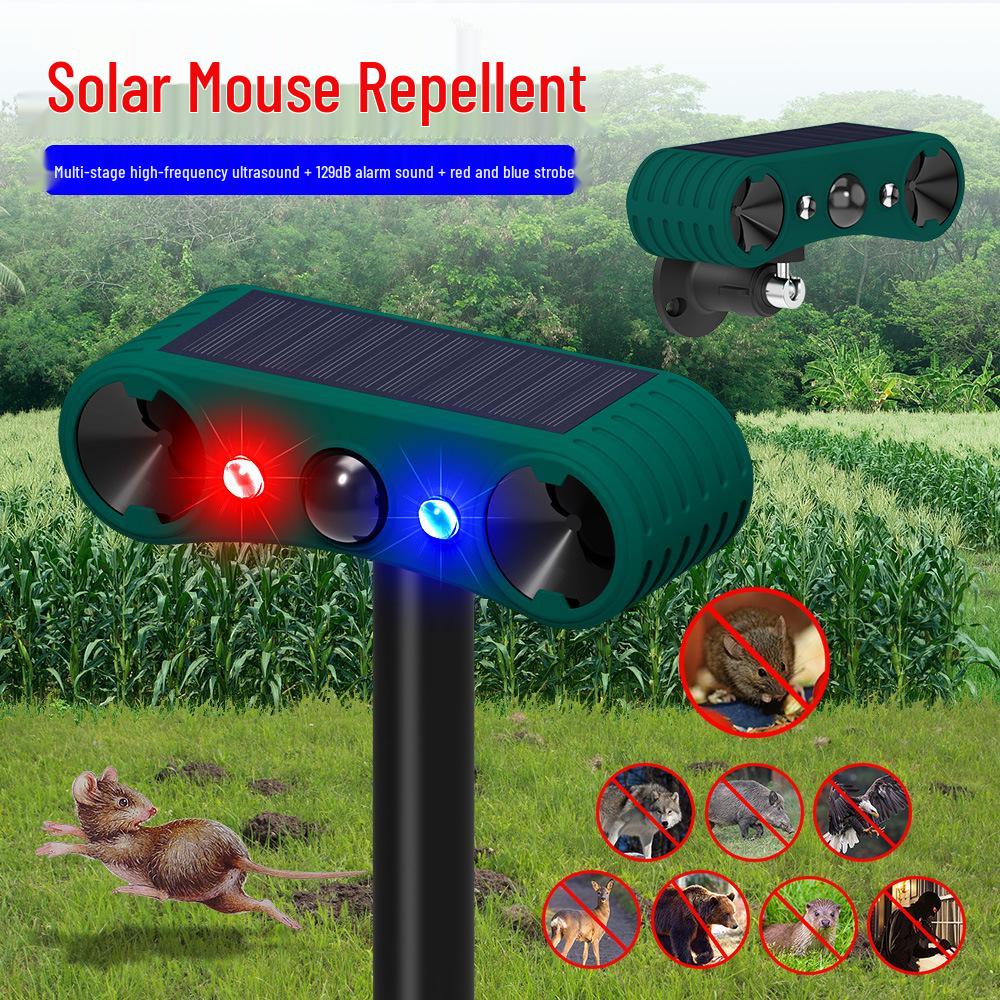 Solarbetriebener Wildtieralarm & Licht zum Schutz von Bauernhöfen