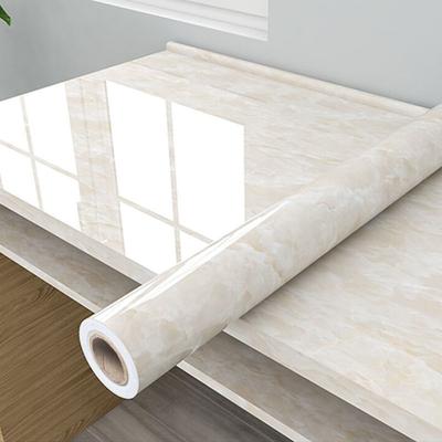 Kitchen Waterproof and Oil Proof Sticker Desktop Stove Marble Self-adhesive Wallpaper Thickened Home Cabinet Renovation Wall Sticker