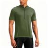 Herren Kurzarm Fahrradtrikot Halbreißverschluss Atmungsaktiv Schnelltrocknend Leichtgewicht Performance Shirt für Outdoor-Sport und Bewegung
